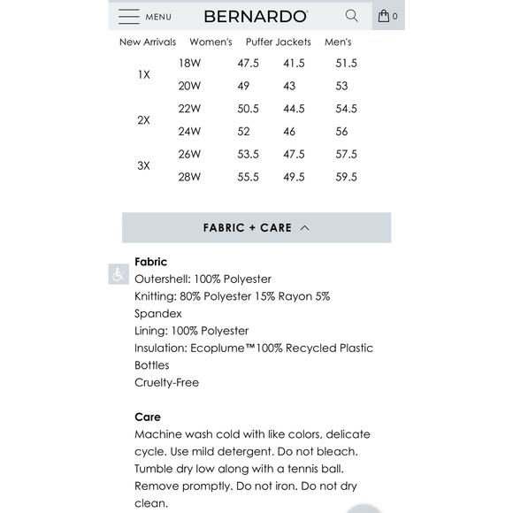 Bernardo - Neo Active Double Up Puffer -1X - Picture 5 of 16